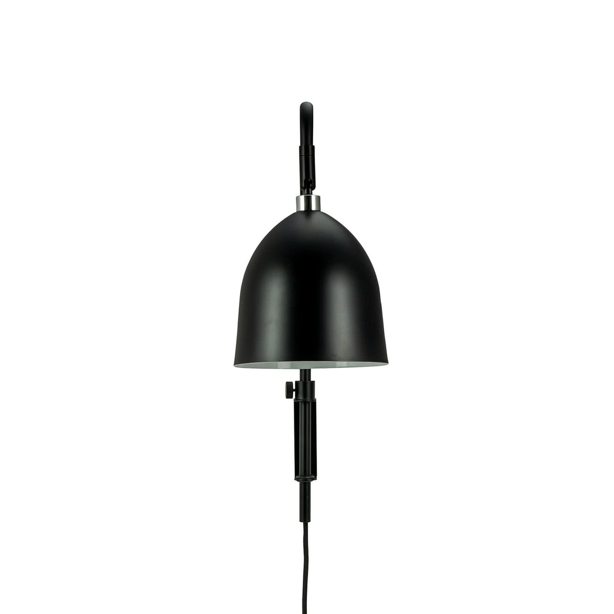 Applique murale Easton en métal, noir, hauteur 43 cm