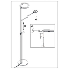 Moderne Stehlampe Turound