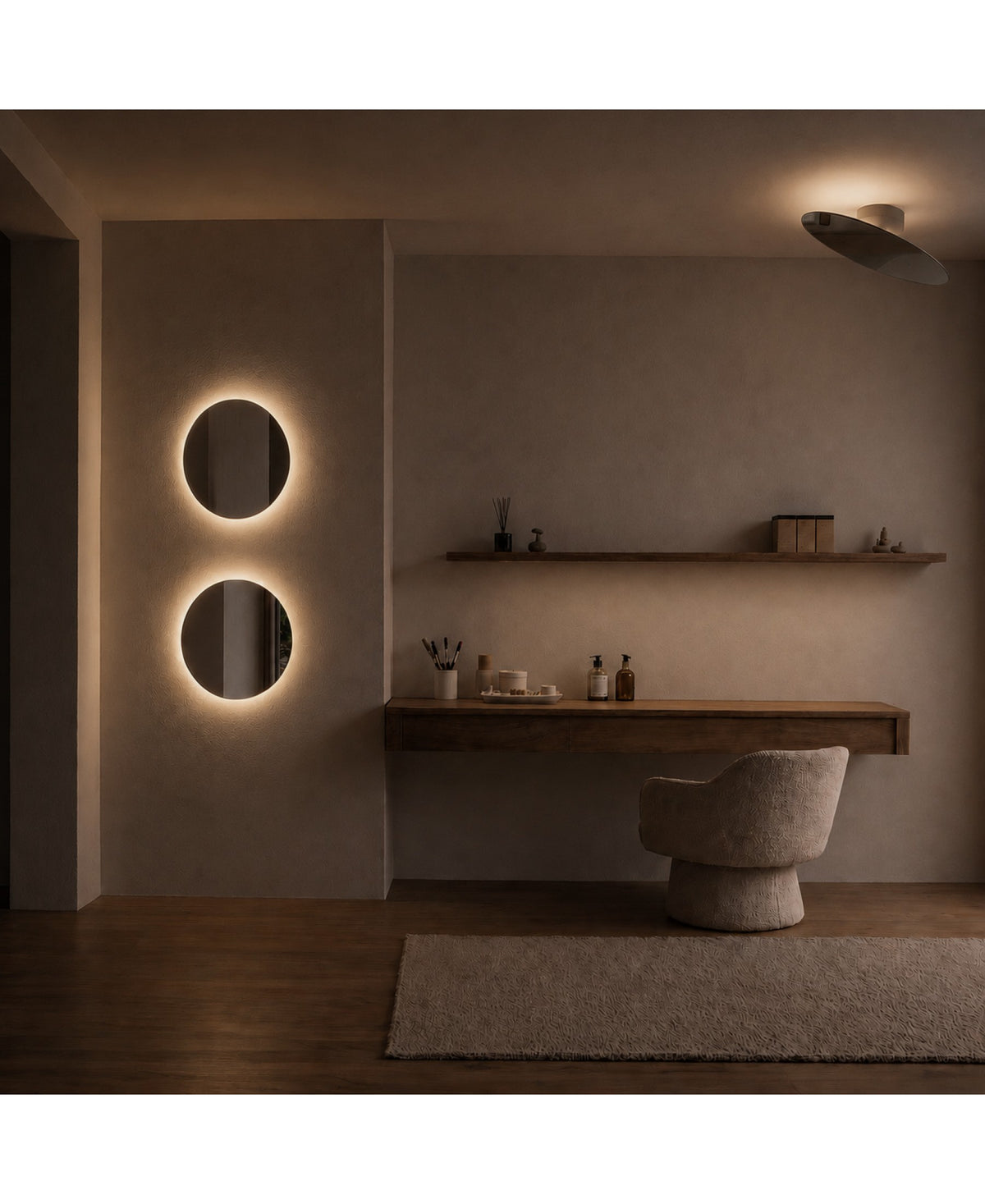 Miroir LED ZAMBELIS 10W IP20 DESIGN Blanc Mat 2667