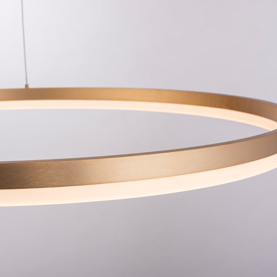 Suspension Titus laiton mat, L 80 cm