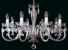 Kronleuchter aus transparentem Glas EL2248022