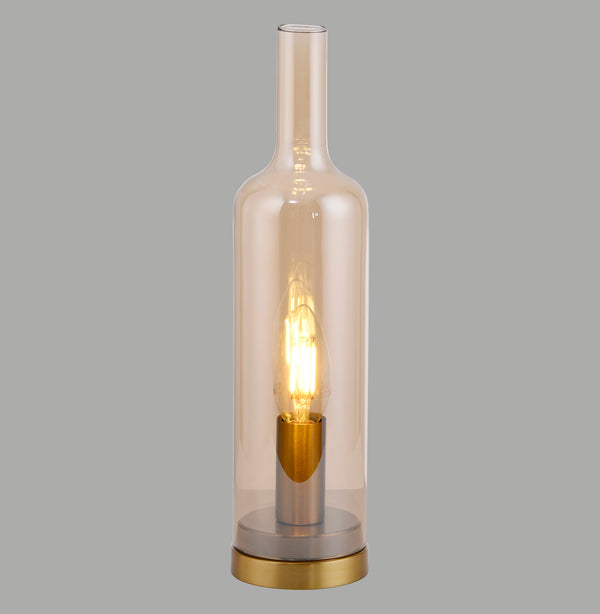 Lampe à poser Bottle ambrée