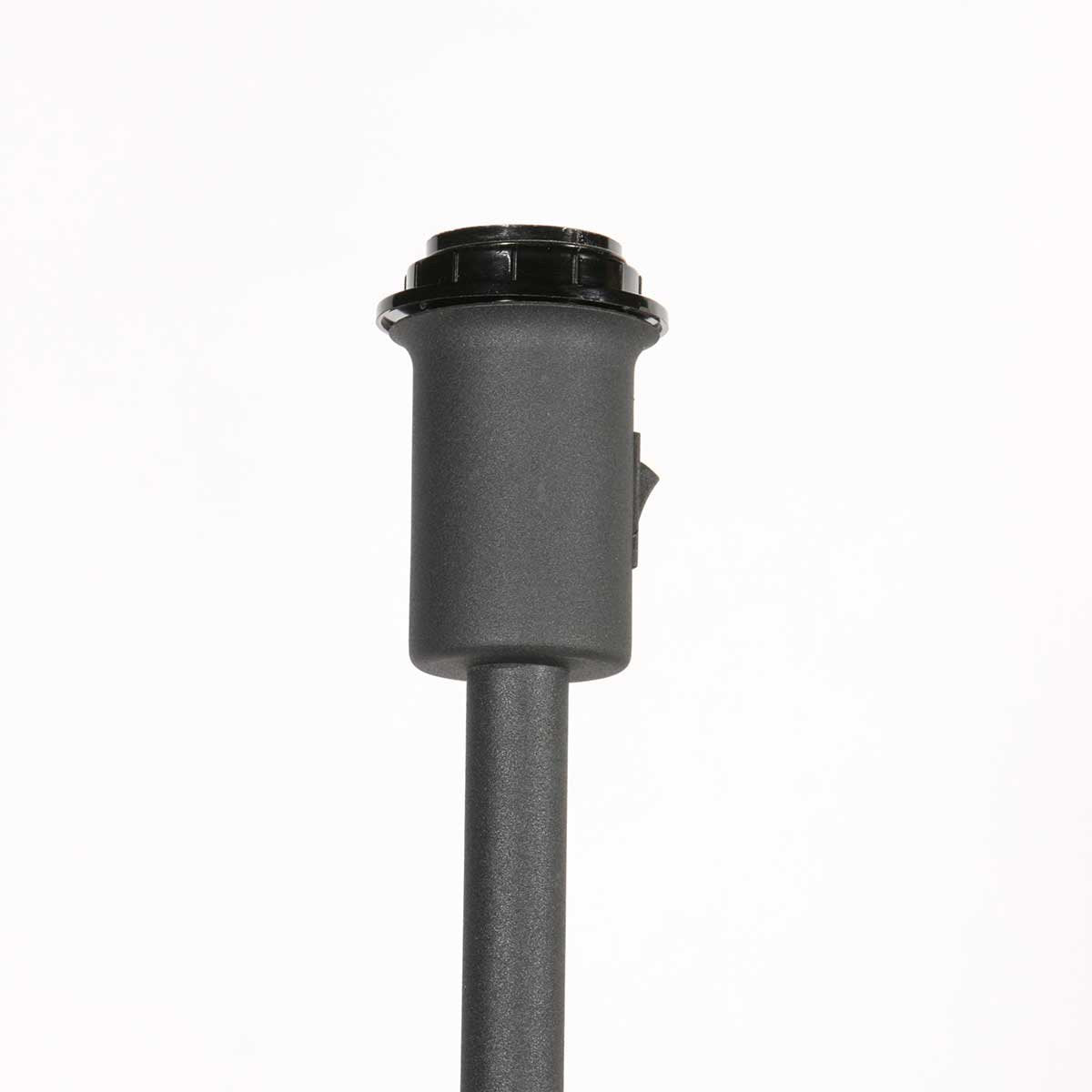 Lampadaire Noor noir, abat-jour en liège Ø30 cm
