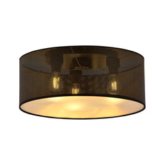 Suspension Aston 3 lumières noire et dorée