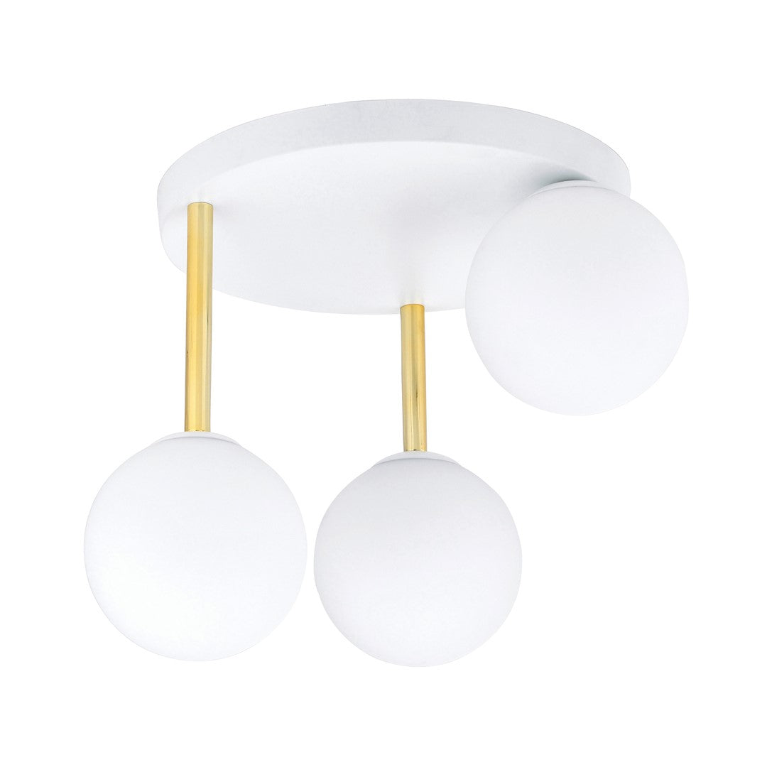 Deckenleuchte Dolce weiß, Opalglas