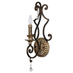 Applique murale Marquette en métal, bronze et or, hauteur 54,6 cm