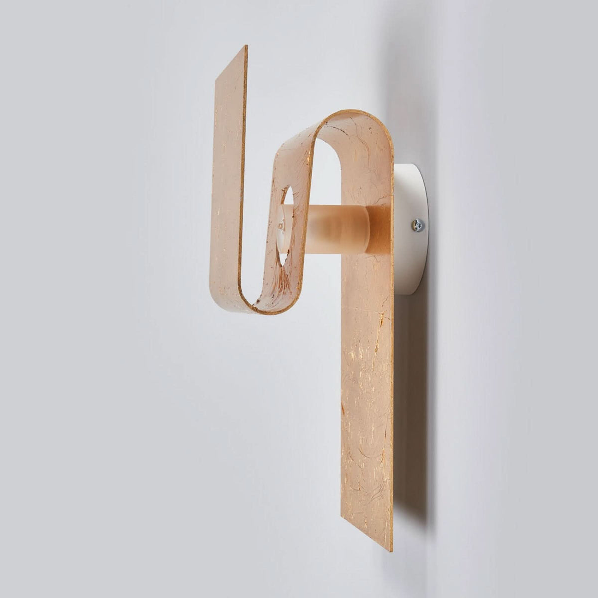 Applique murale Fold en aluminium, or, hauteur 30 cm