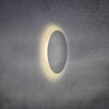 Applique murale LED Blade en aluminium, gris clair, Ø 24 cm