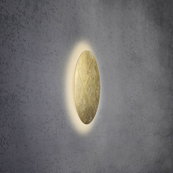 Applique murale LED Blade en aluminium, doré, Ø 44 cm