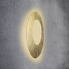 Applique murale LED Blade Open en aluminium, doré, Ø 79 cm