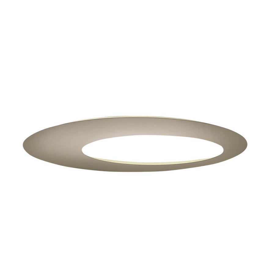 Applique murale LED Blade Open en aluminium, taupe, Ø 95 cm