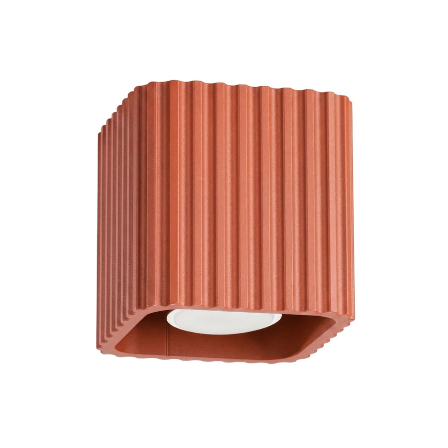 Plafonnier RIFF 1 GU10 Ocre rouge