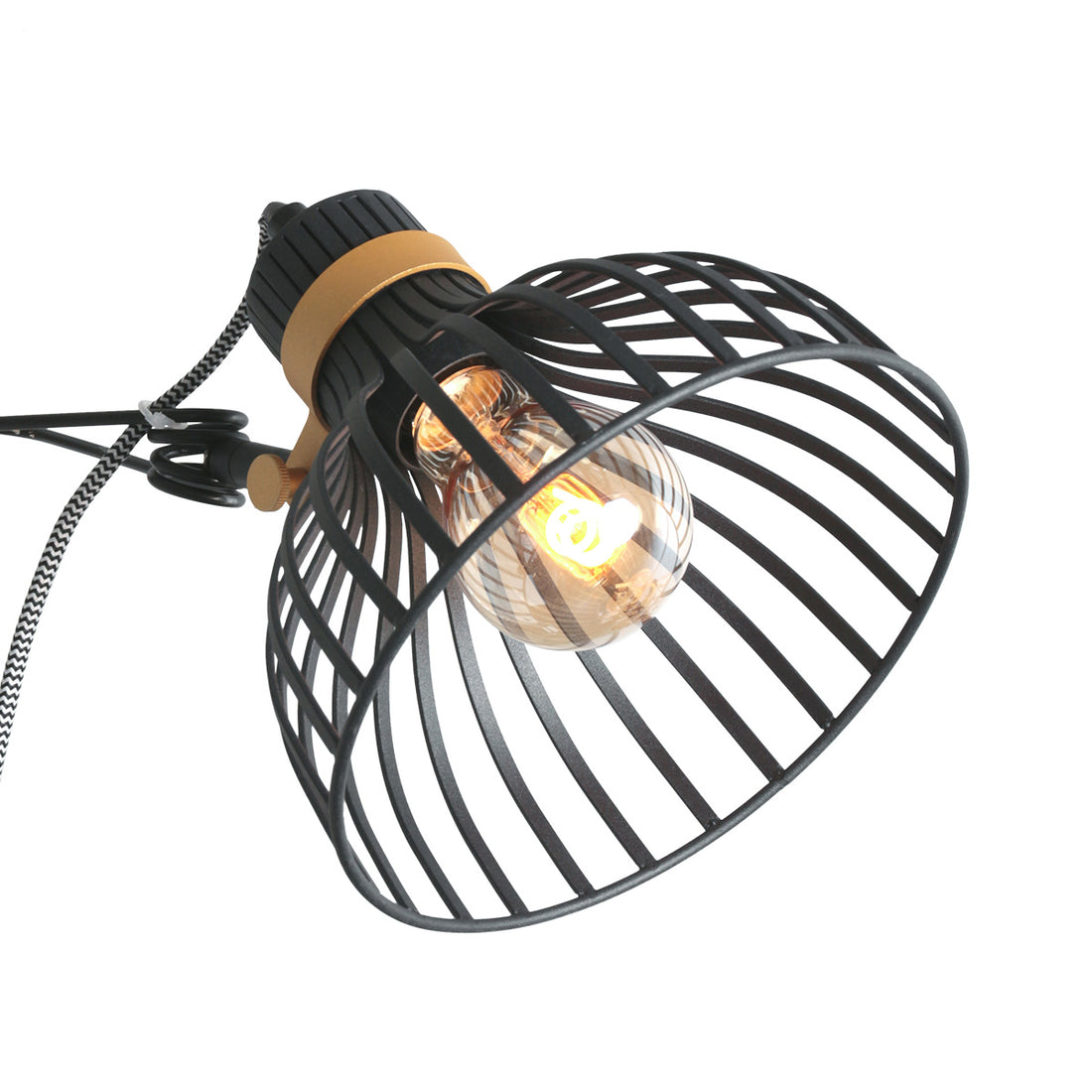 Klemspot Dunbar 3093ZW Zwart wird ins Deutsche übersetzt als "Klemmleuchte Dunbar 3093ZW Schwarz".