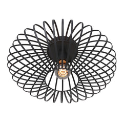 Schwarze Deckenleuchte Dunbar 3097ZW Ø40 cm E27-Fassung