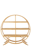 Design-Regal aus Natur-Rattan