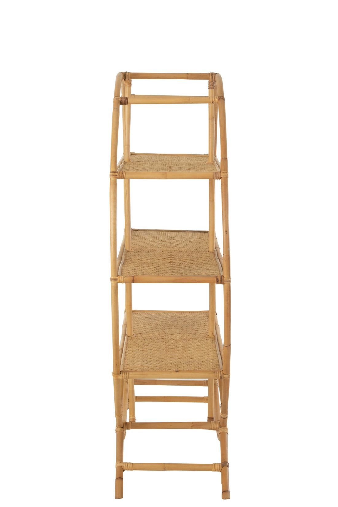Design-Regal aus Natur-Rattan