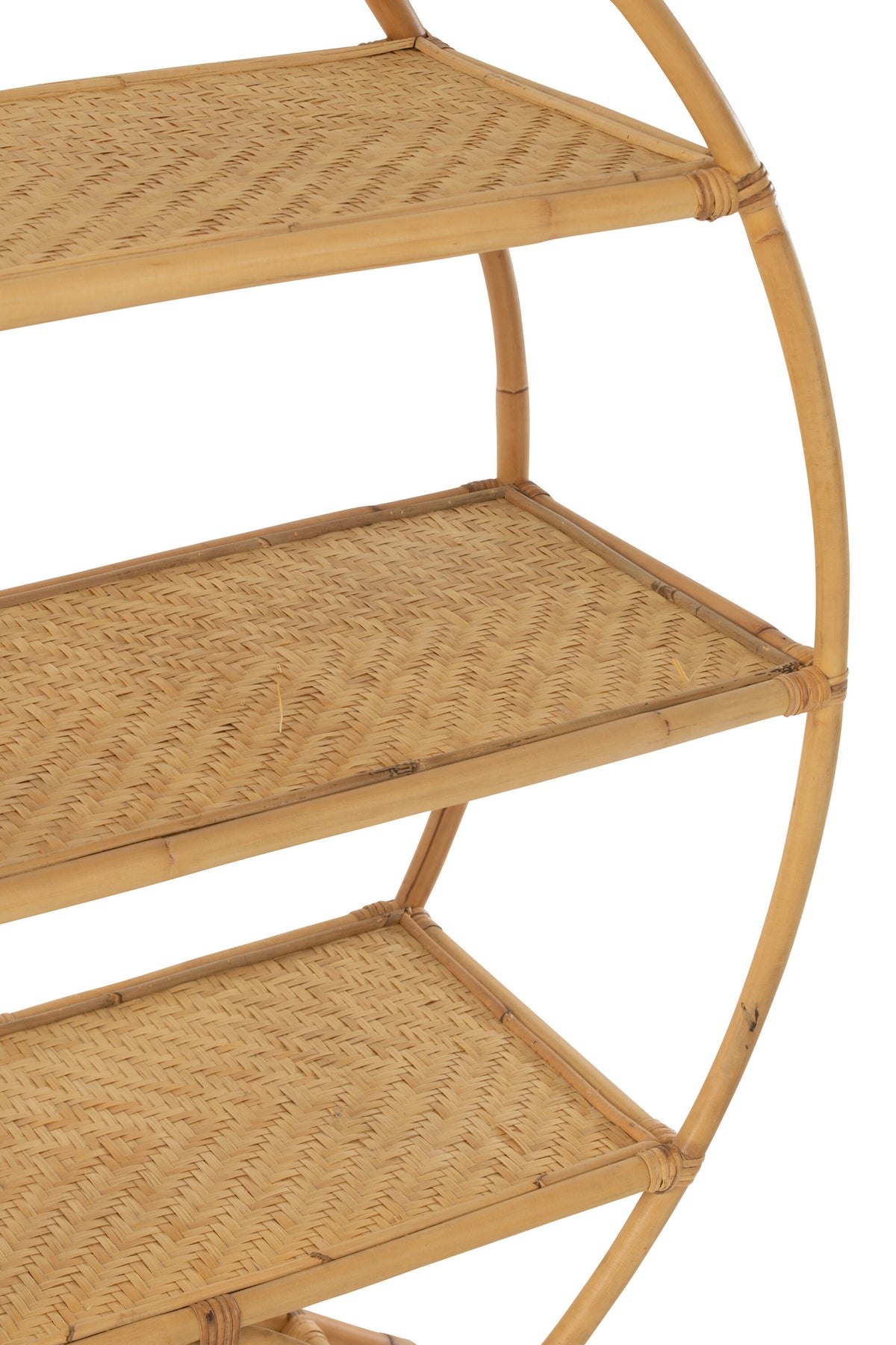 Design-Regal aus Natur-Rattan
