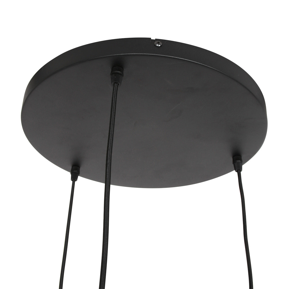 Globes en verre fumé éclairés par filaments ambrés, suspension Bollique