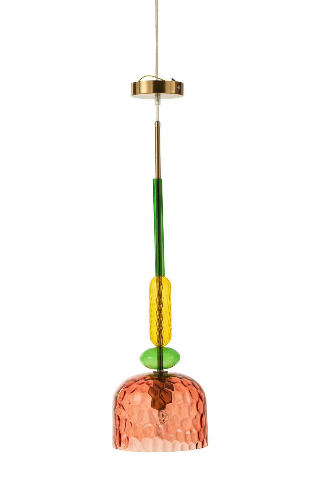 Suspension Fiona en verre multicolore