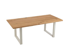 Pieds Table Acier Blanc