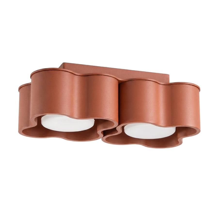 Plafonnier OVIO 2 GX53 Ocre rouge