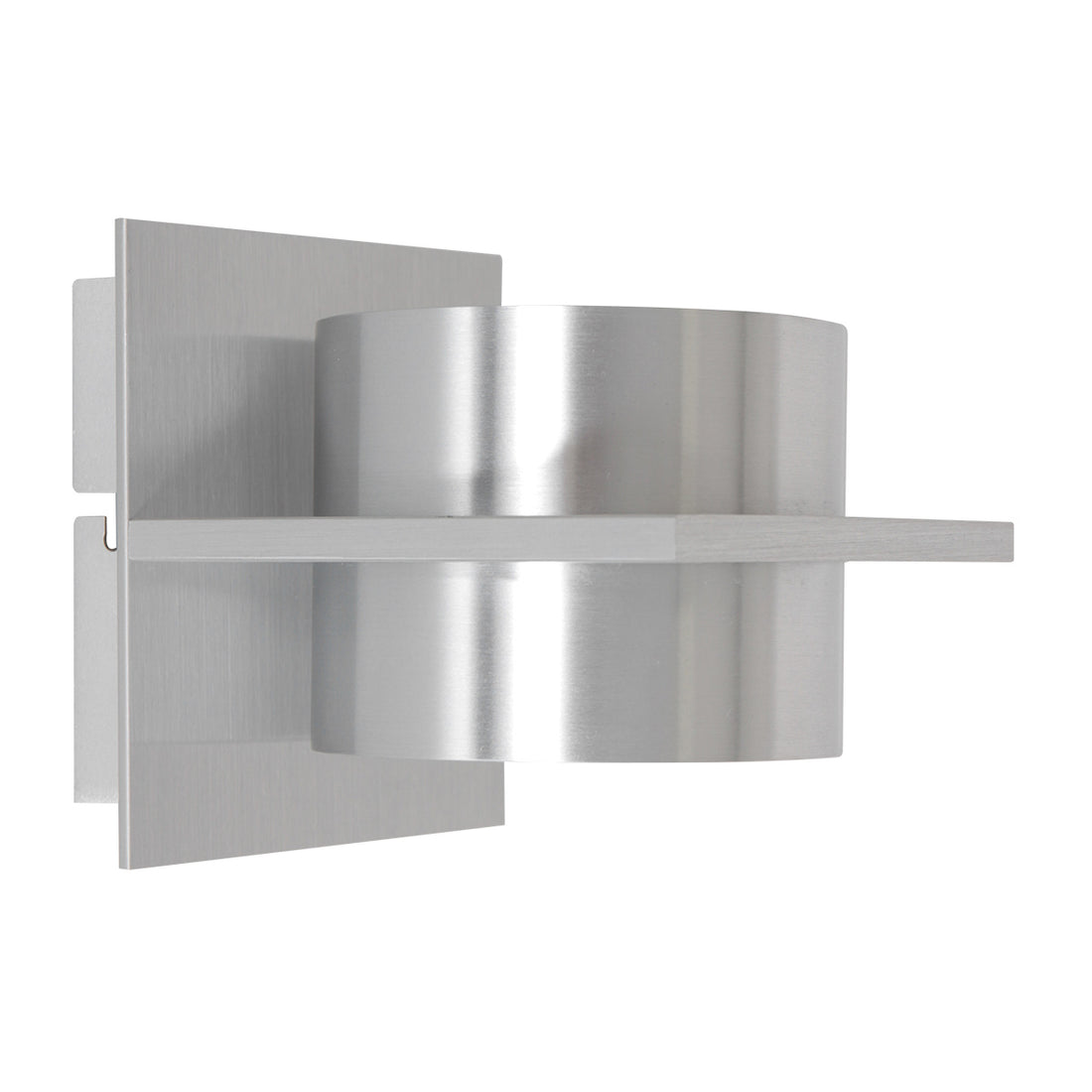 zylindrische Wandleuchte mit Up- und Downlight, gebürsteter Stahl G9 | Cylo