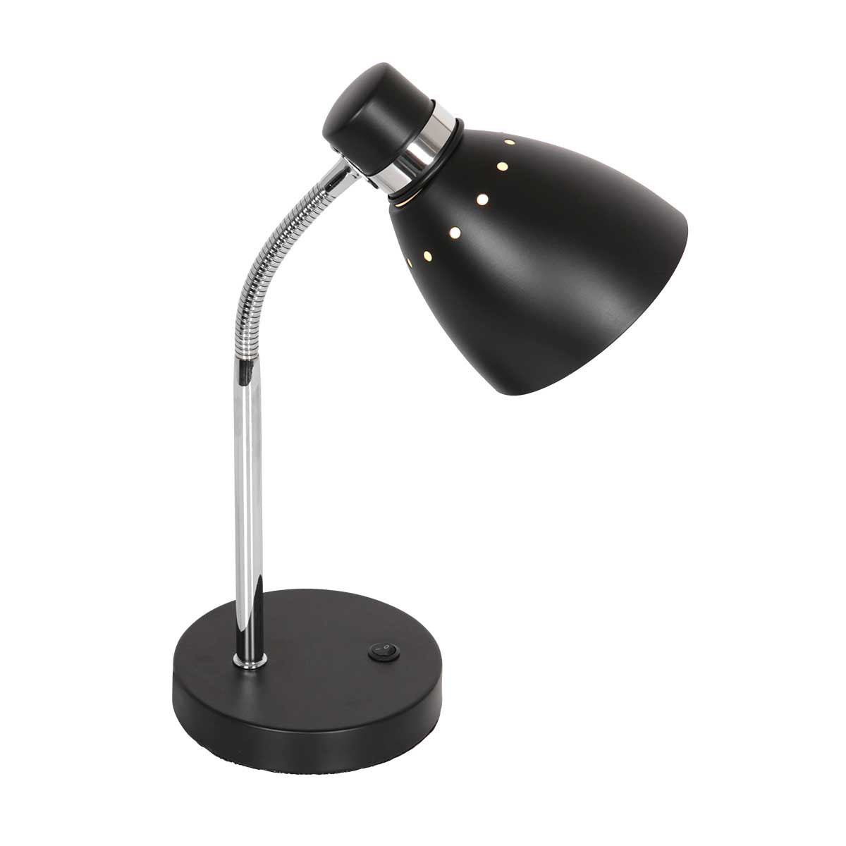 Tischleuchte Spring 3391ZW schwarz mit E27-Fassung