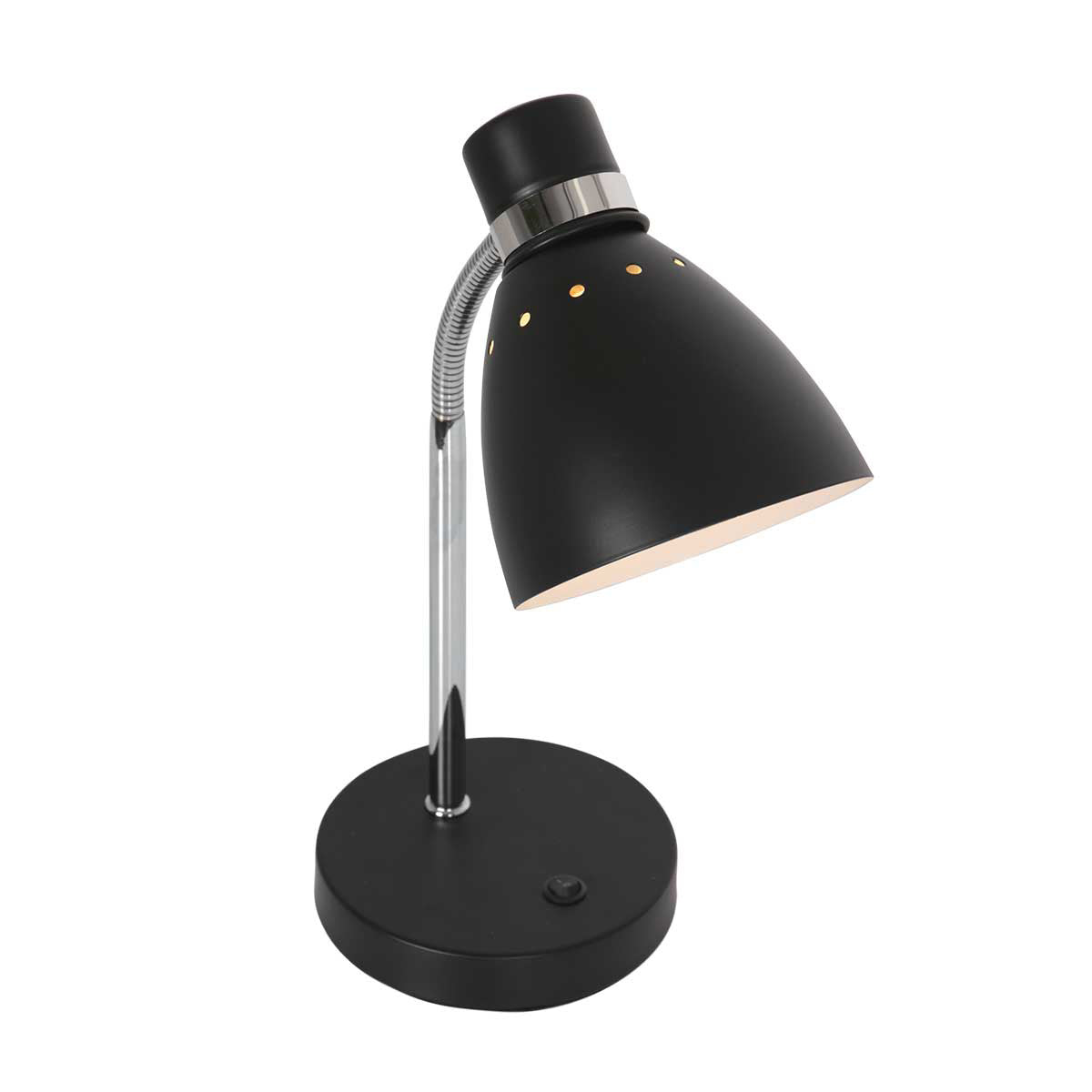 Tischleuchte Spring 3391ZW schwarz mit E27-Fassung