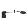 Wandleuchte Retina 3402ZW schwarz mit USB-Anschlüssen