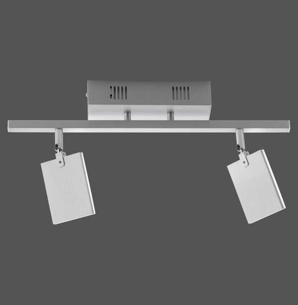 Plafonnier Pure-Mira aluminium, L 52,5 cm
