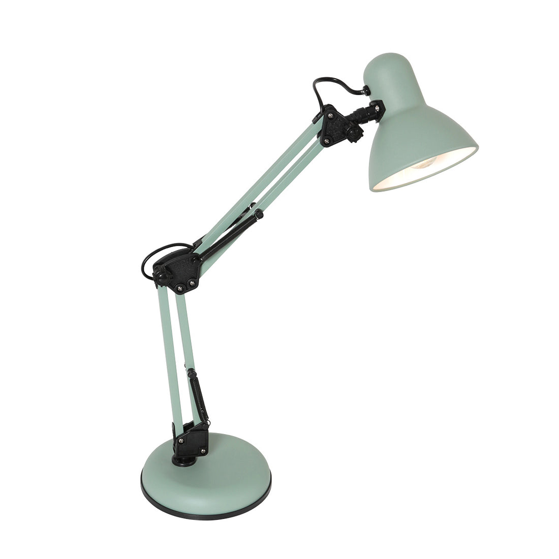 Verstellbare grüne Schreibtischlampe