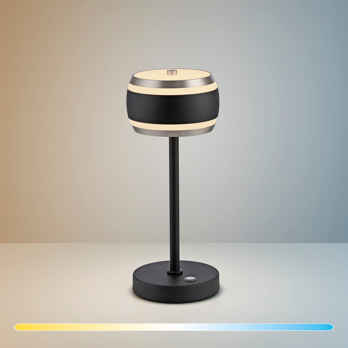 Lampe à poser Pure Falling Rings noire