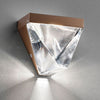 Applique murale LED Tripla en verre, bronze, hauteur 9,3 cm