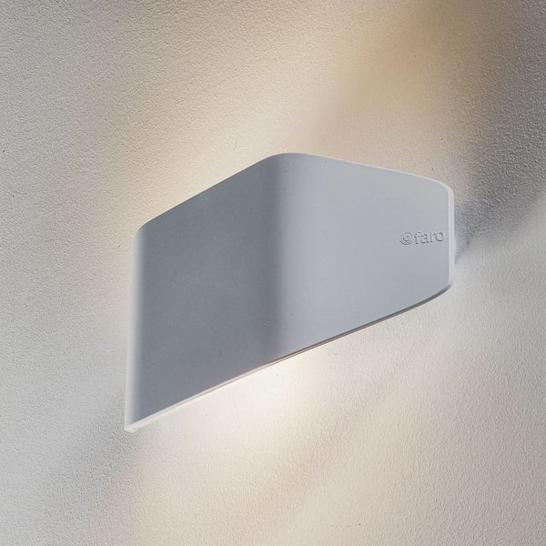Applique d'extérieur Future, blanc, hauteur 13,5 cm, IP44