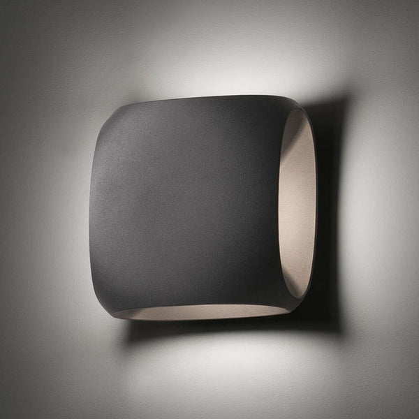 Applique d'extérieur LED Bu-oh! en aluminium, gris foncé, IP65