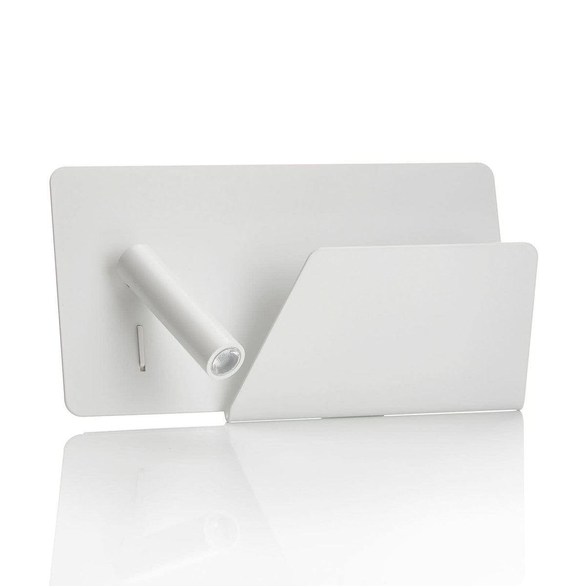 Applique murale LED Suau en métal, blanc, hauteur 15,5 cm