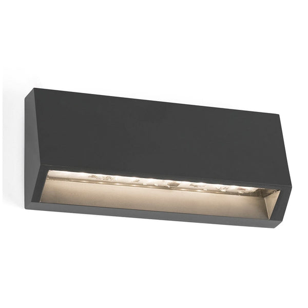 Applique d'extérieur LED Must, gris foncé, hauteur 7 cm, IP65