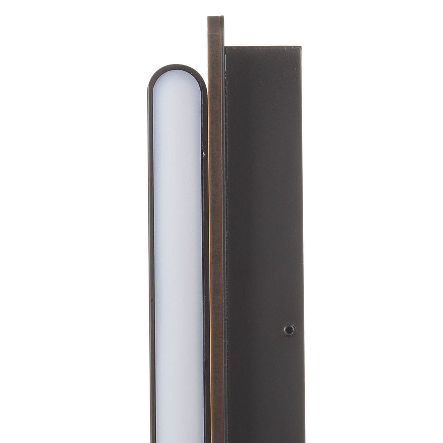 Applique murale LED Mood en bois, noir, hauteur 13 cm, 3000 K, 7,5 W