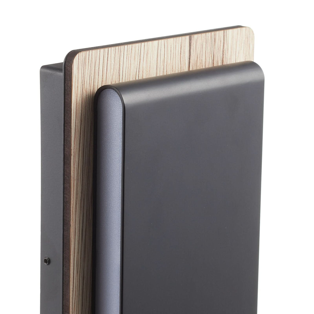 Applique murale LED Mood en bois, noir, hauteur 13 cm, 3000 K, 7,5 W