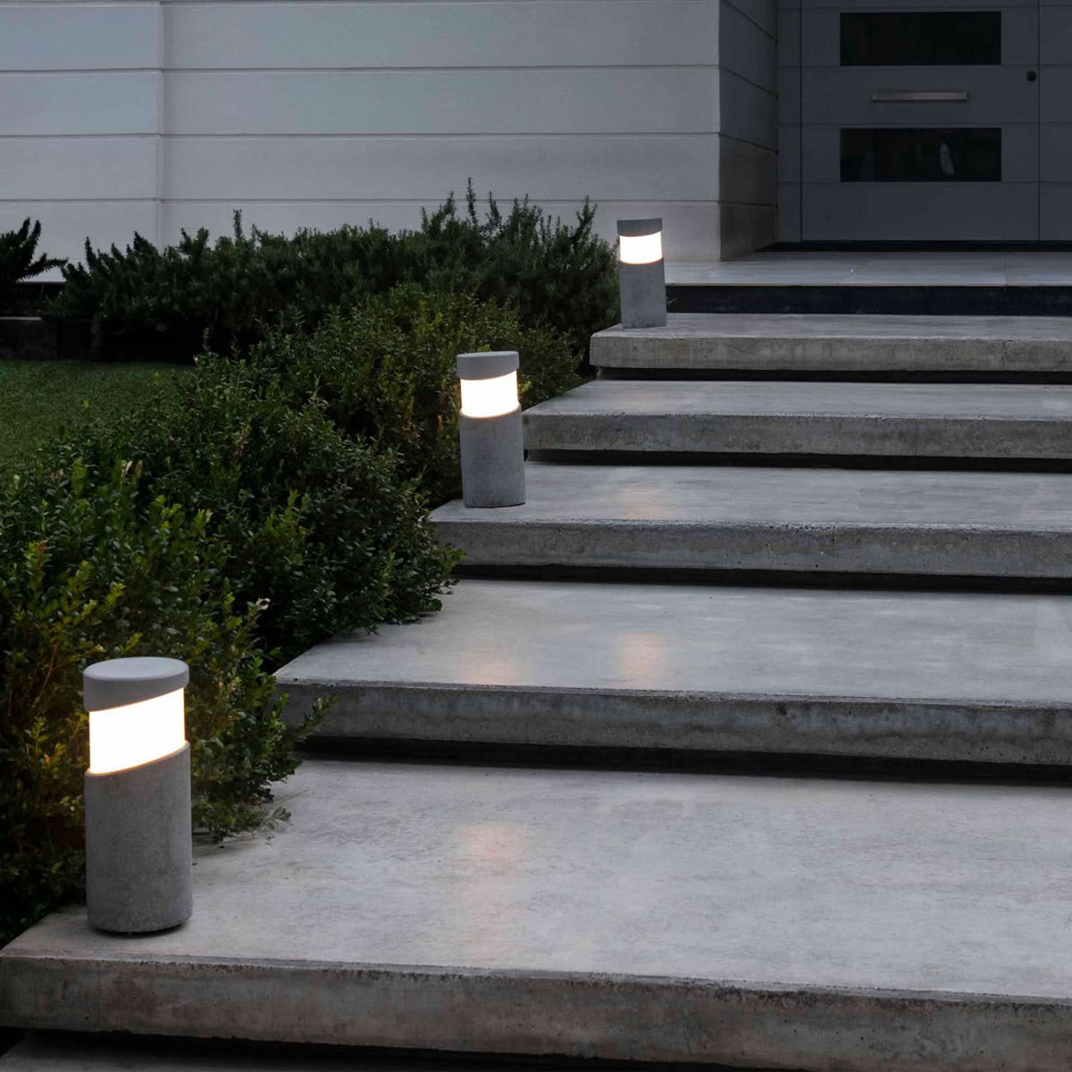 Potelet d'extérieur Block en béton, gris, Ø 14,7 cm, IP65
