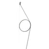 Applique murale LED Wirering Gris en aluminium, gris, hauteur 208 cm