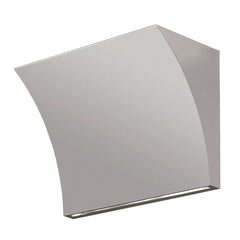 Applique murale LED Pochette en aluminium, gris, hauteur 14,5 cm