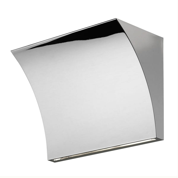 Applique murale LED Pochette en aluminium, chromé, hauteur 14,5 cm