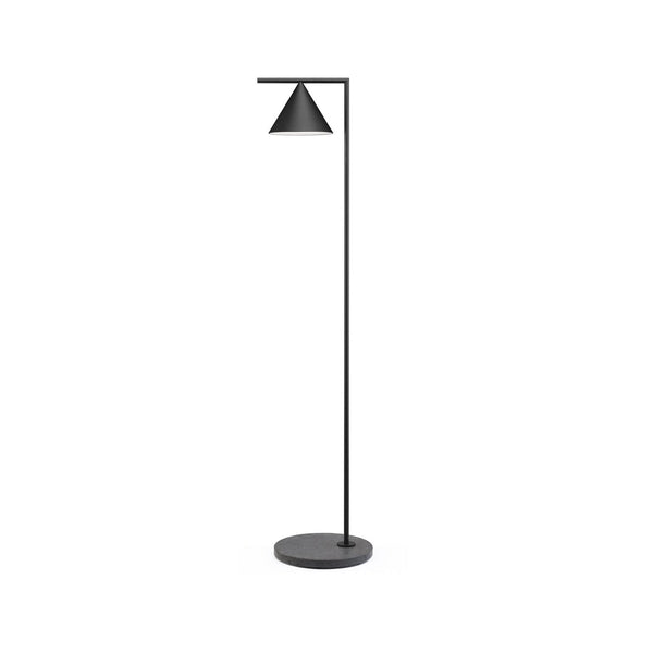 Lampadaire d'extérieur LED Captain Flint 2 en marbre, noir, Ø 32 cm, IP65