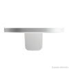 Applique murale LED Oplight W1 en aluminium, blanc, hauteur 9,5 cm