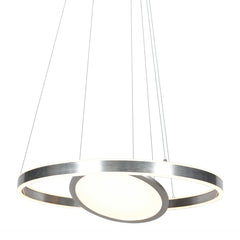 Pendelleuchte Ringlux 3514ST Stahl 60 cm mit Innenplatte