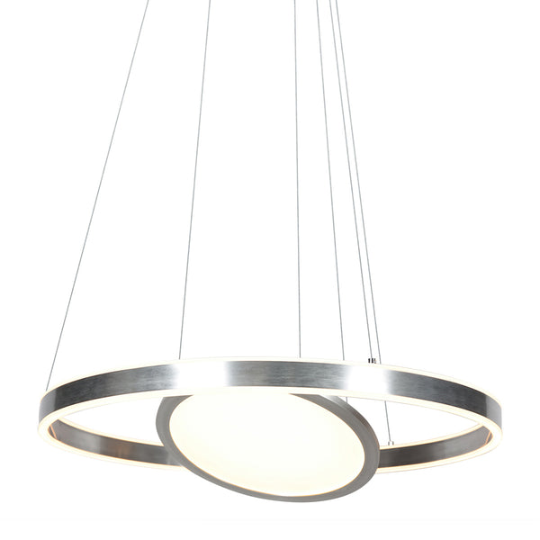 Pendelleuchte Ringlux 3514ST Stahl 60 cm mit Innenplatte