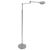 Silberne Wohnzimmer-Stehlampe | Naos