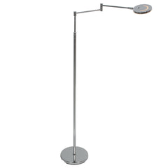 Silberne Wohnzimmer-Stehlampe | Naos