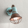 Applique murale C1675/1 en céramique, turquoise, Ø 9 cm